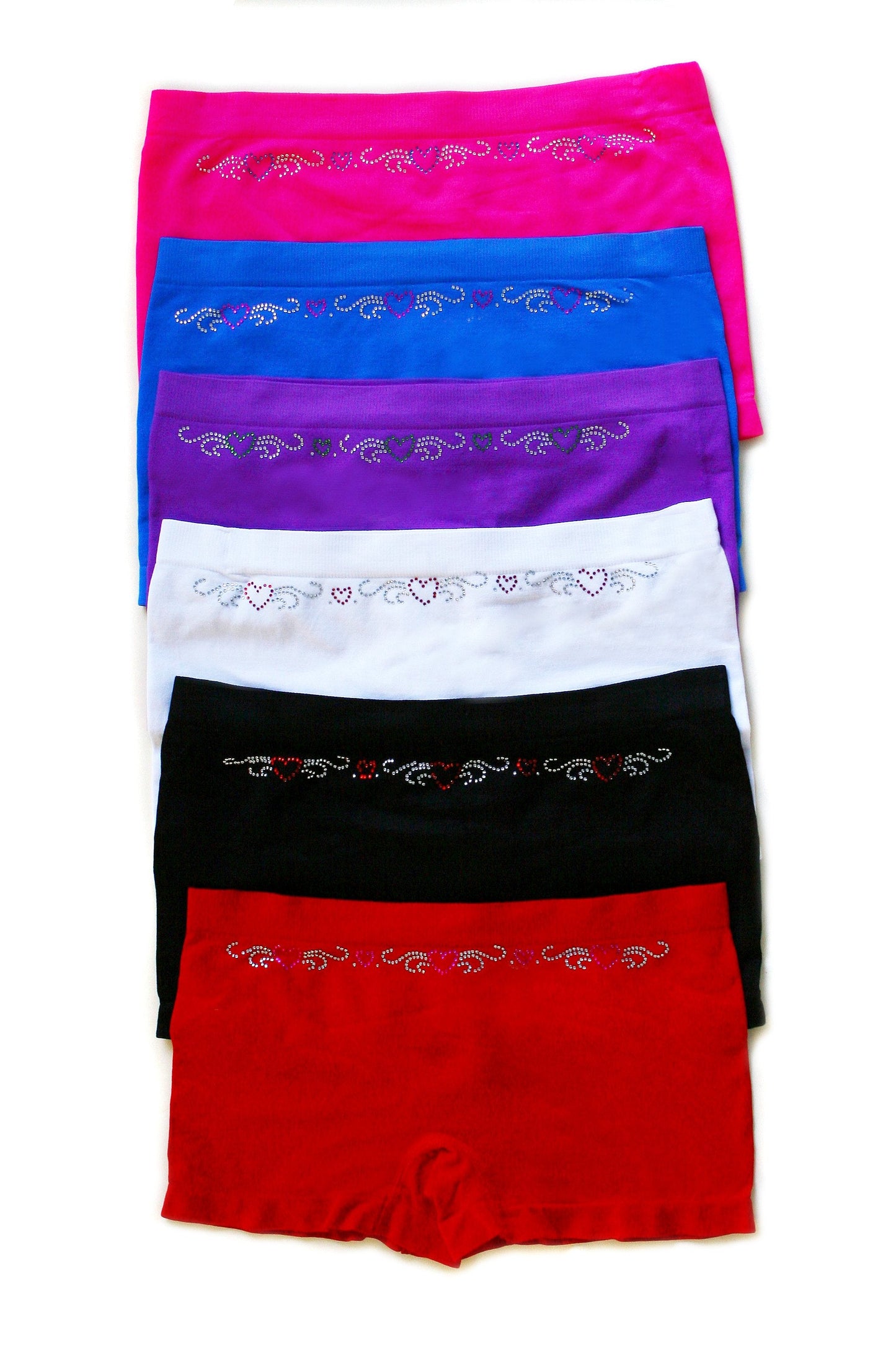 Sakkas Women's Seamless Stretch Boy Short Panties (6 Pack) - Concordia Style Boutique