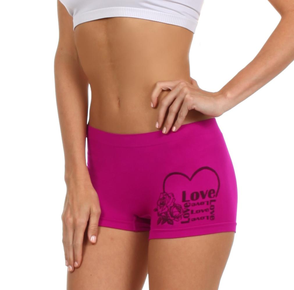 Sakkas Women's Seamless Stretch Boy Short Panties (6 Pack) - Concordia Style Boutique
