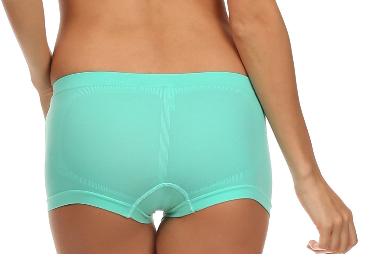 Sakkas Women's Seamless Stretch Boy Short Panties (6 Pack) - Concordia Style Boutique