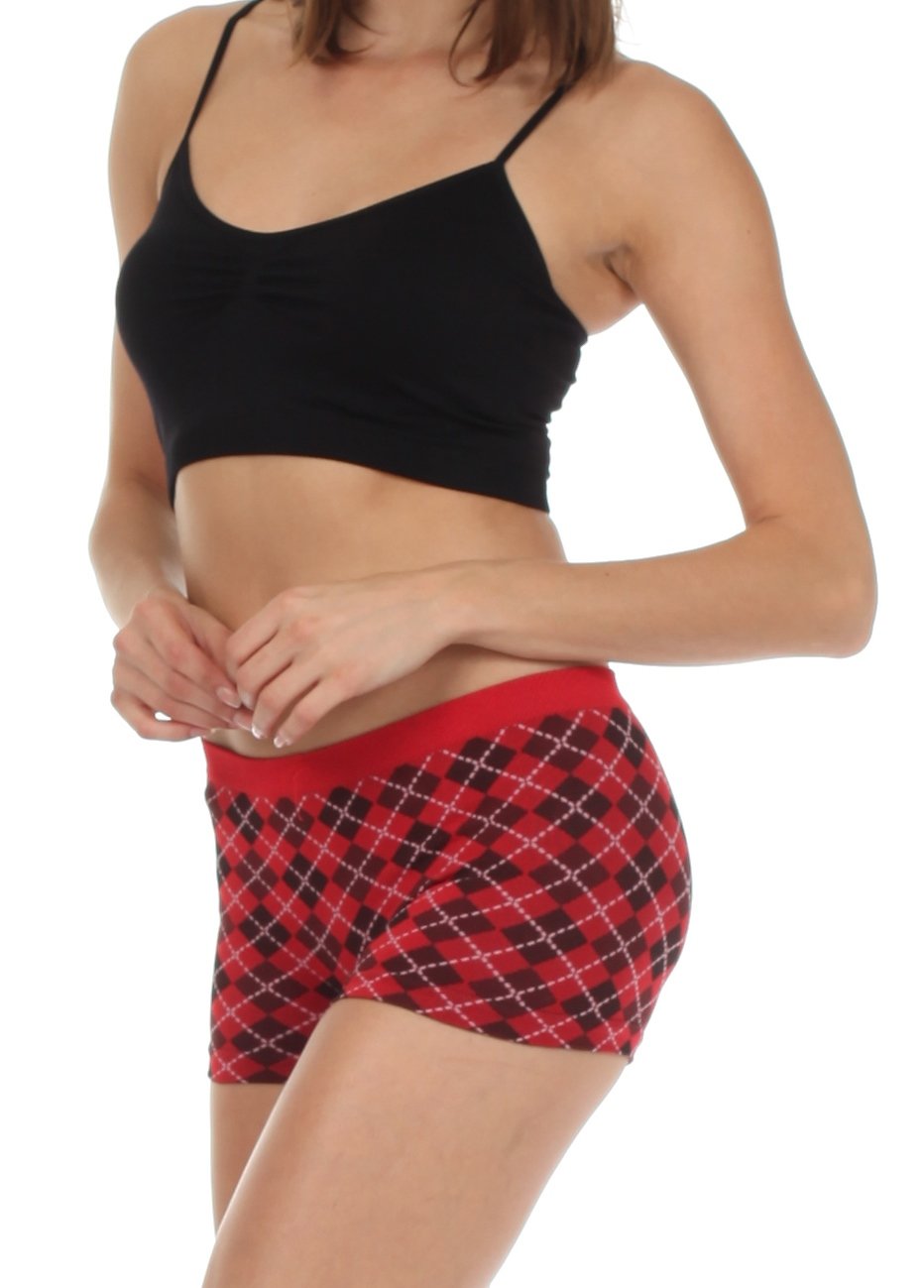 Sakkas Women's Seamless Stretch Boy Short Panties (6 Pack) - Concordia Style Boutique