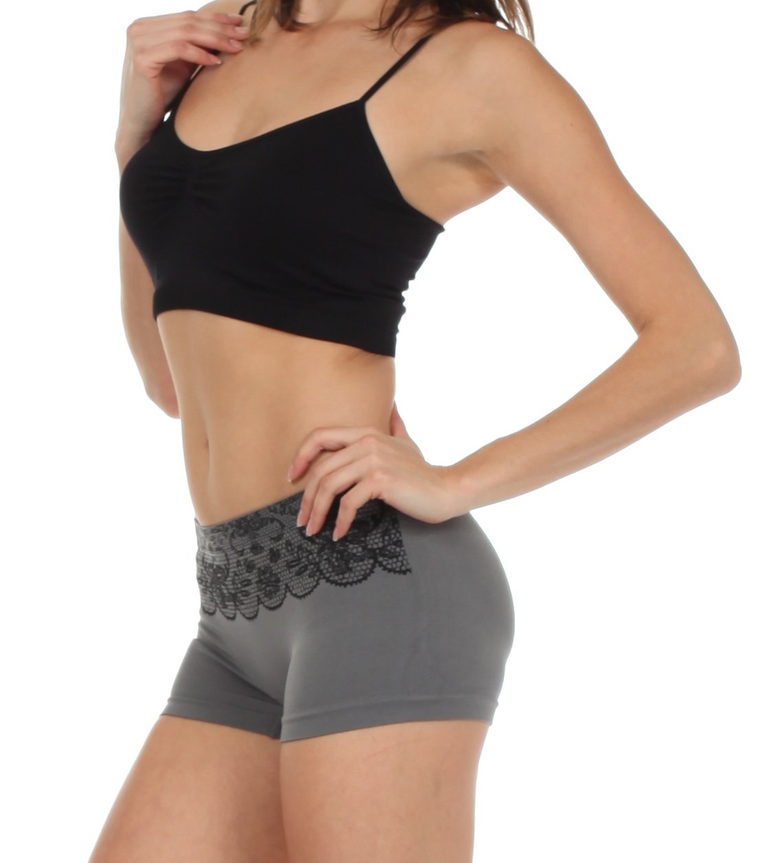 Sakkas Women's Seamless Stretch Boy Short Panties (6 Pack) - Concordia Style Boutique