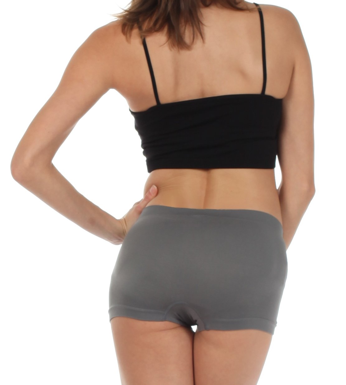 Sakkas Women's Seamless Stretch Boy Short Panties (6 Pack) - Concordia Style Boutique