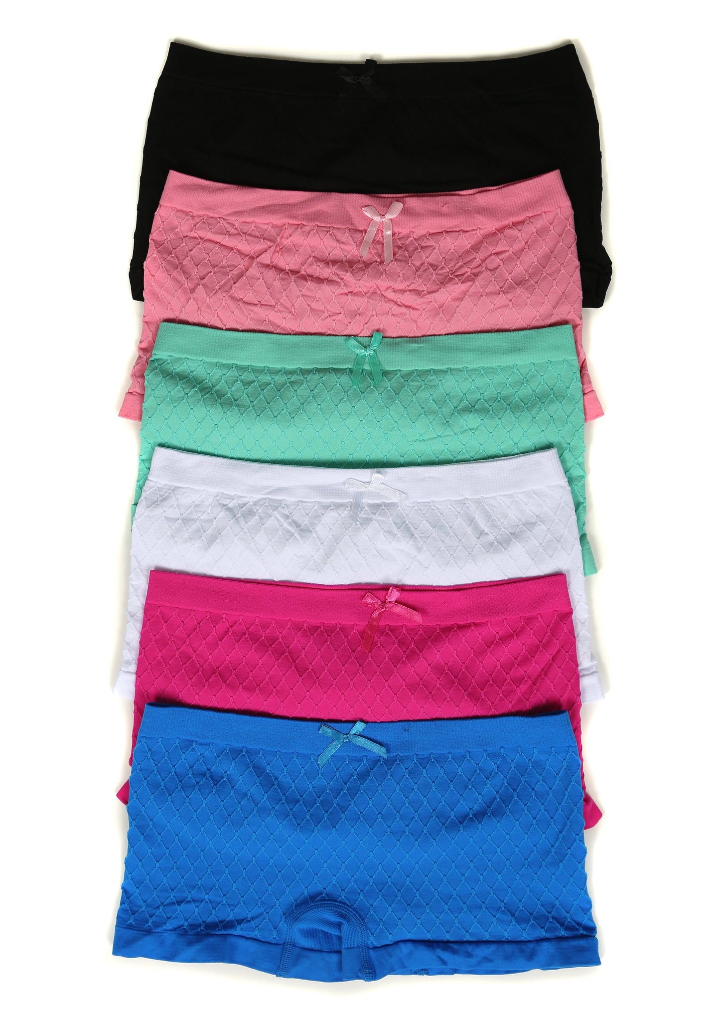 Sakkas Women's Seamless Stretch Boy Short Panties (6 Pack) - Concordia Style Boutique
