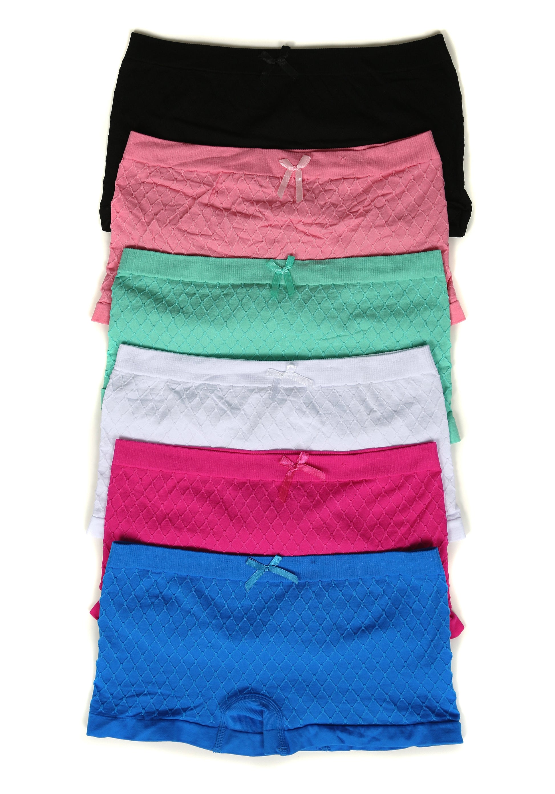Sakkas Women's Seamless Stretch Boy Short Panties (6 Pack) - Concordia Style Boutique