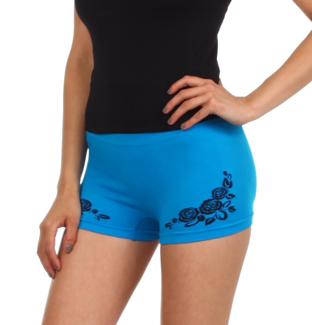 Sakkas Women's Seamless Stretch Boy Short Panties (6 Pack) - Concordia Style Boutique