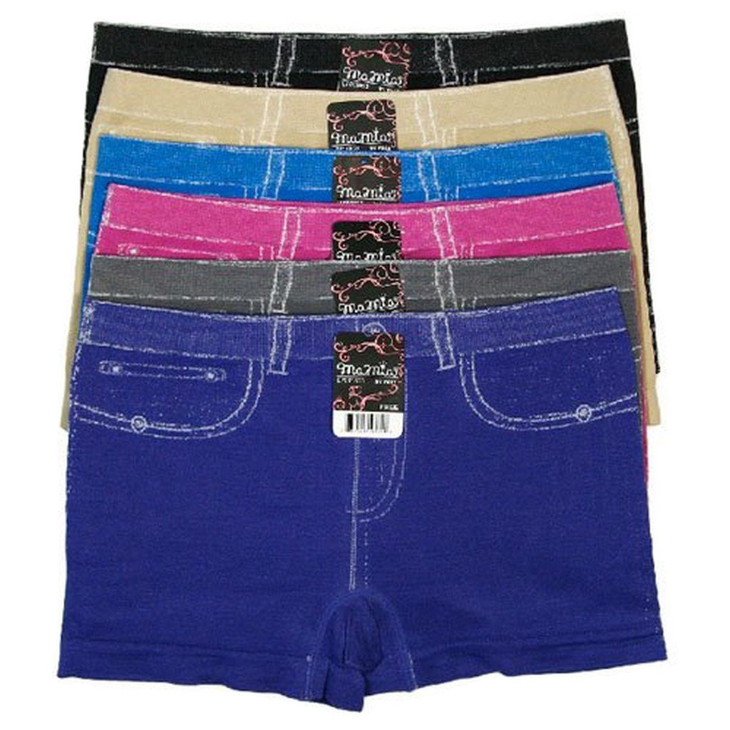 Sakkas Women's Seamless Stretch Boy Short Panties (6 Pack) - Concordia Style Boutique