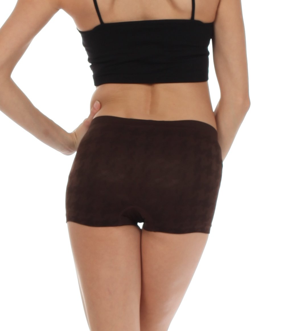 Sakkas Women's Seamless Stretch Boy Short Panties (6 Pack) - Concordia Style Boutique