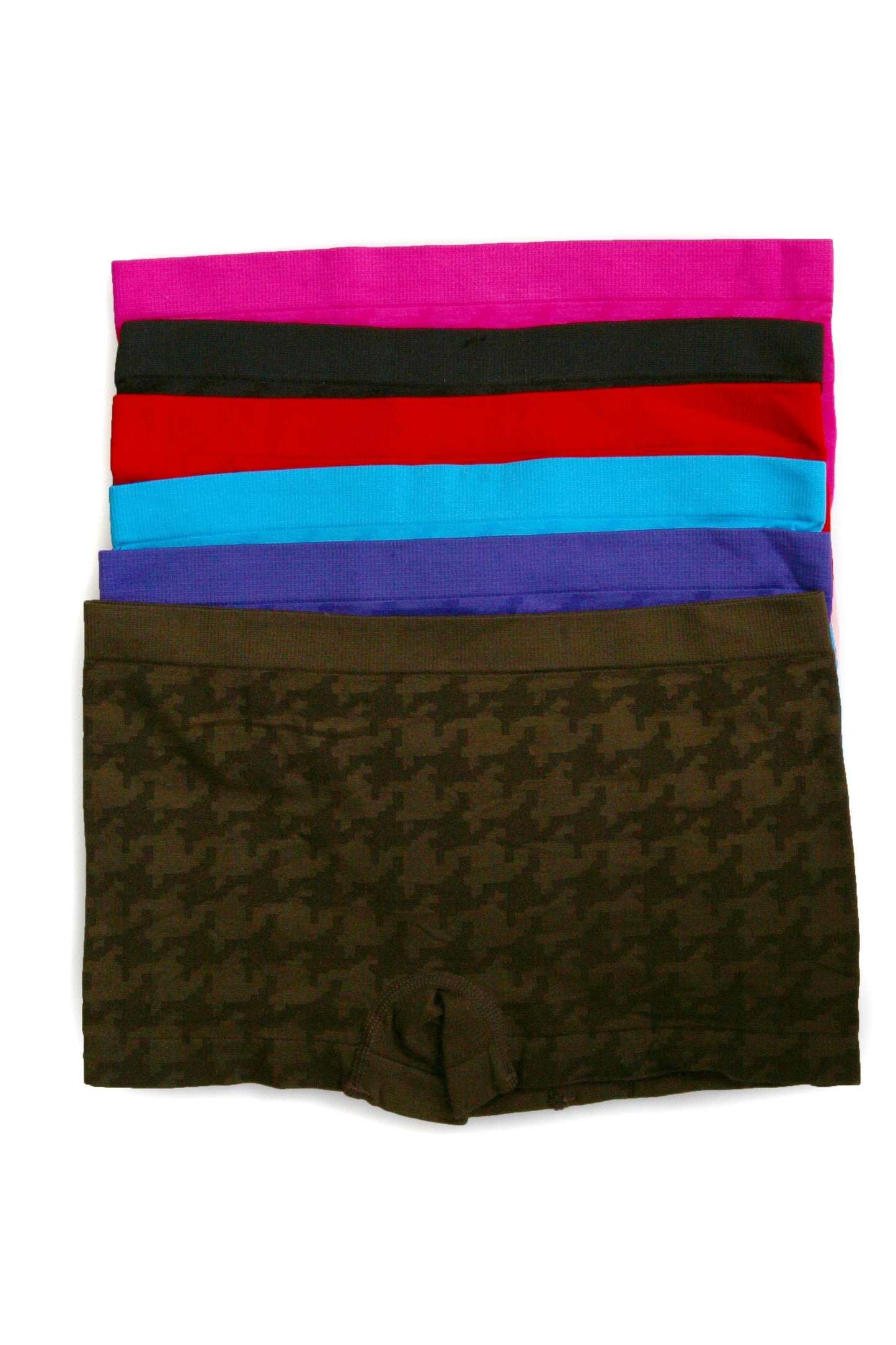 Sakkas Women's Seamless Stretch Boy Short Panties (6 Pack) - Concordia Style Boutique