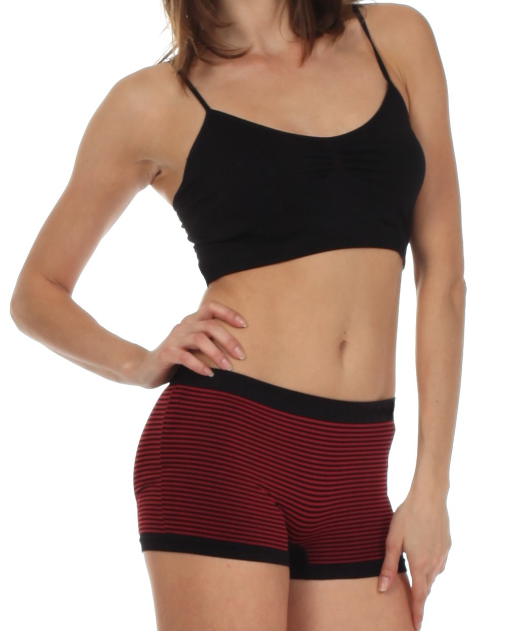 Sakkas Women's Seamless Stretch Boy Short Panties (6 Pack) - Concordia Style Boutique