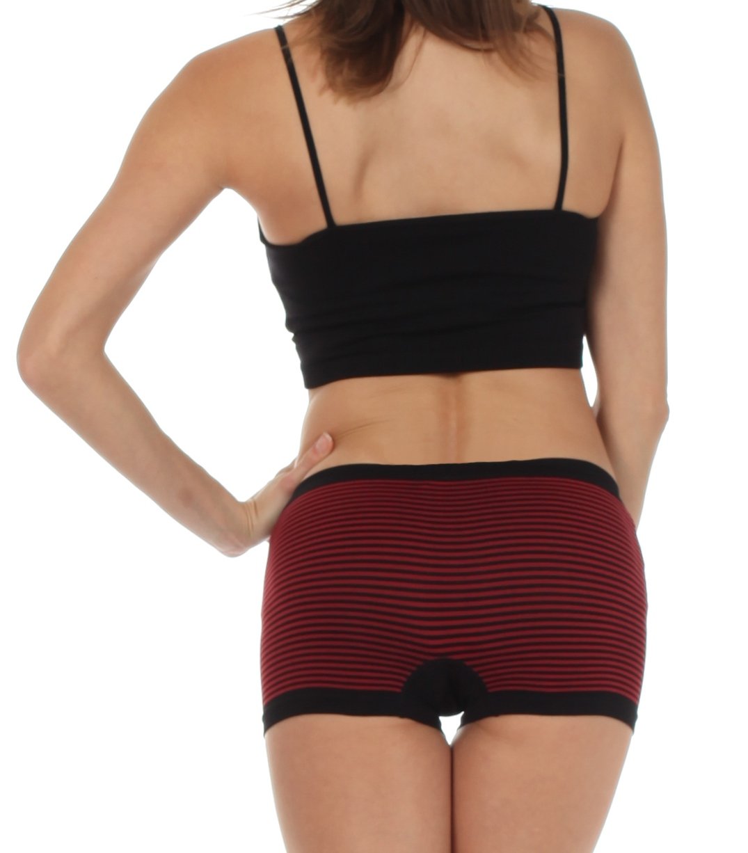 Sakkas Women's Seamless Stretch Boy Short Panties (6 Pack) - Concordia Style Boutique