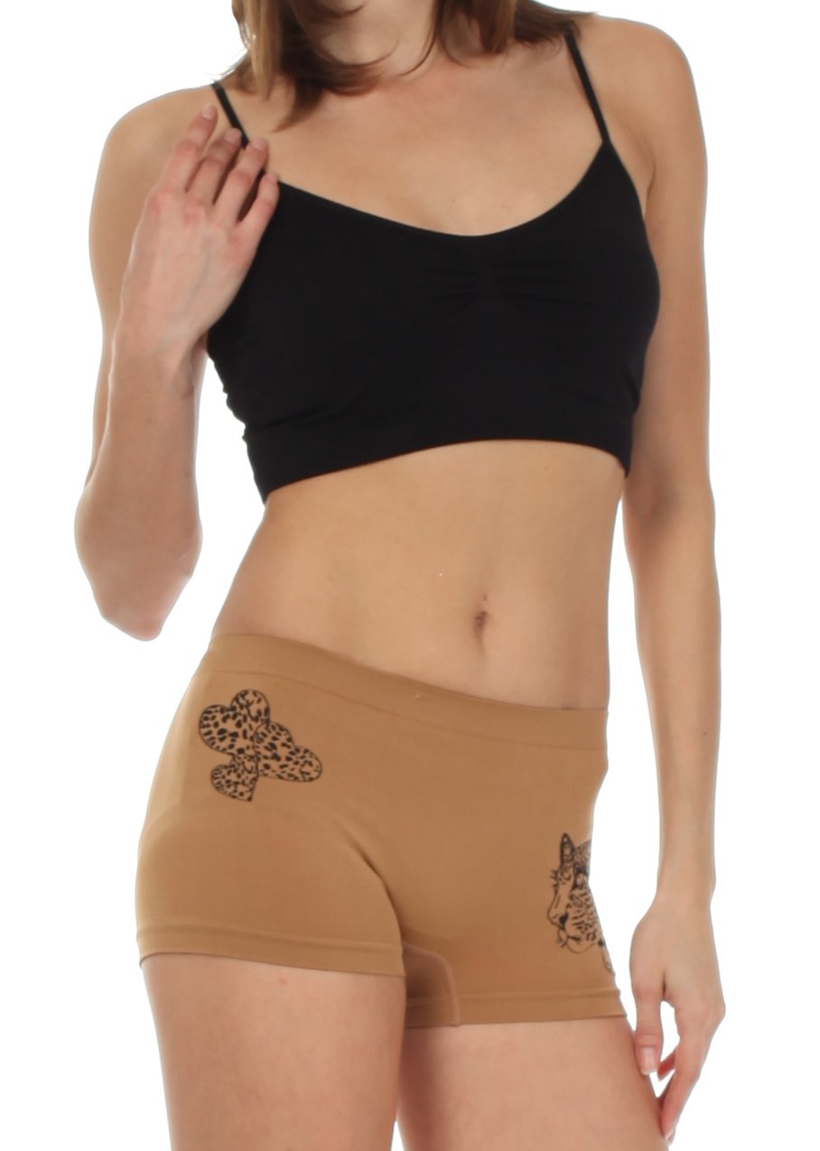 Sakkas Women's Seamless Stretch Boy Short Panties (6 Pack) - Concordia Style Boutique