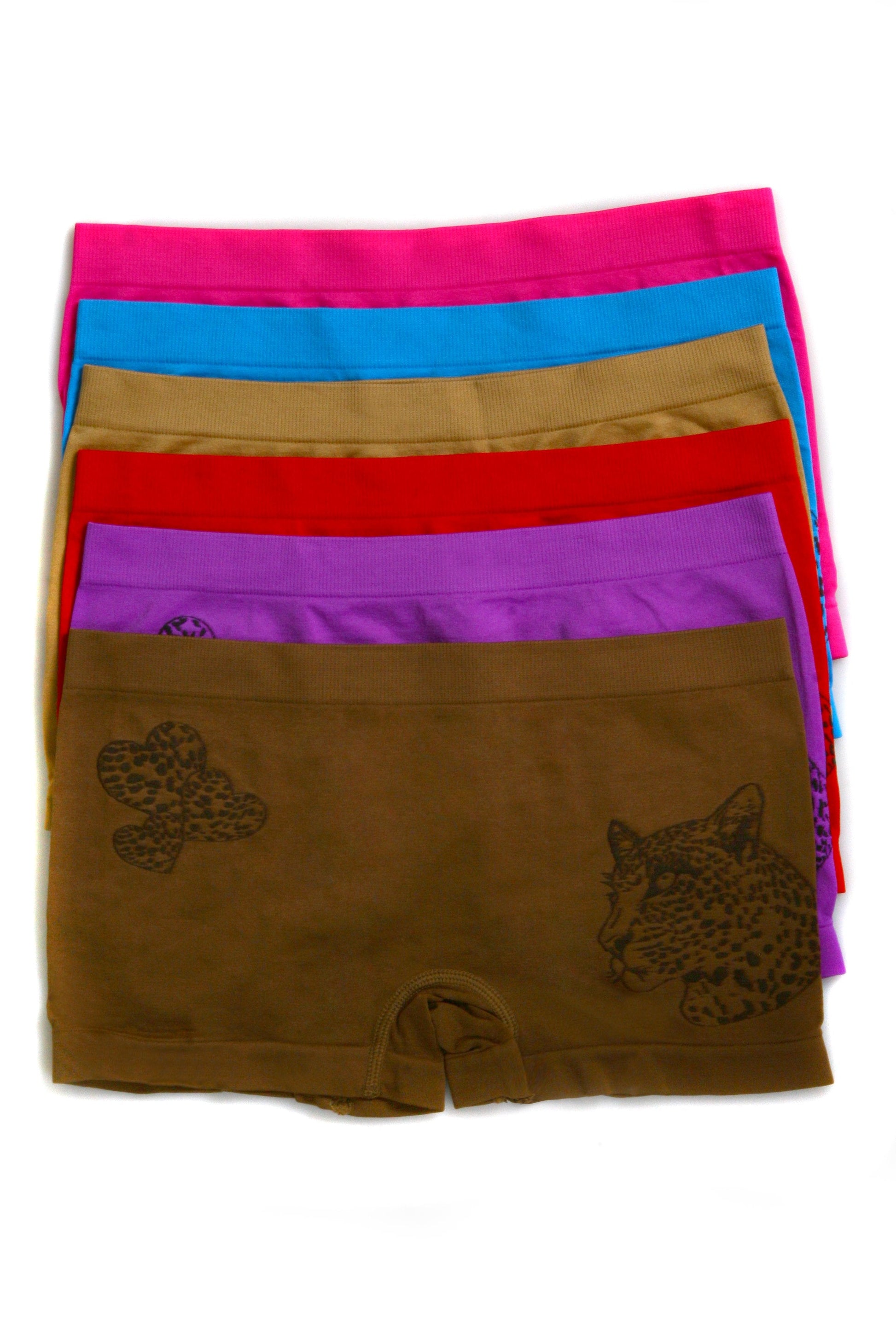 Sakkas Women's Seamless Stretch Boy Short Panties (6 Pack) - Concordia Style Boutique
