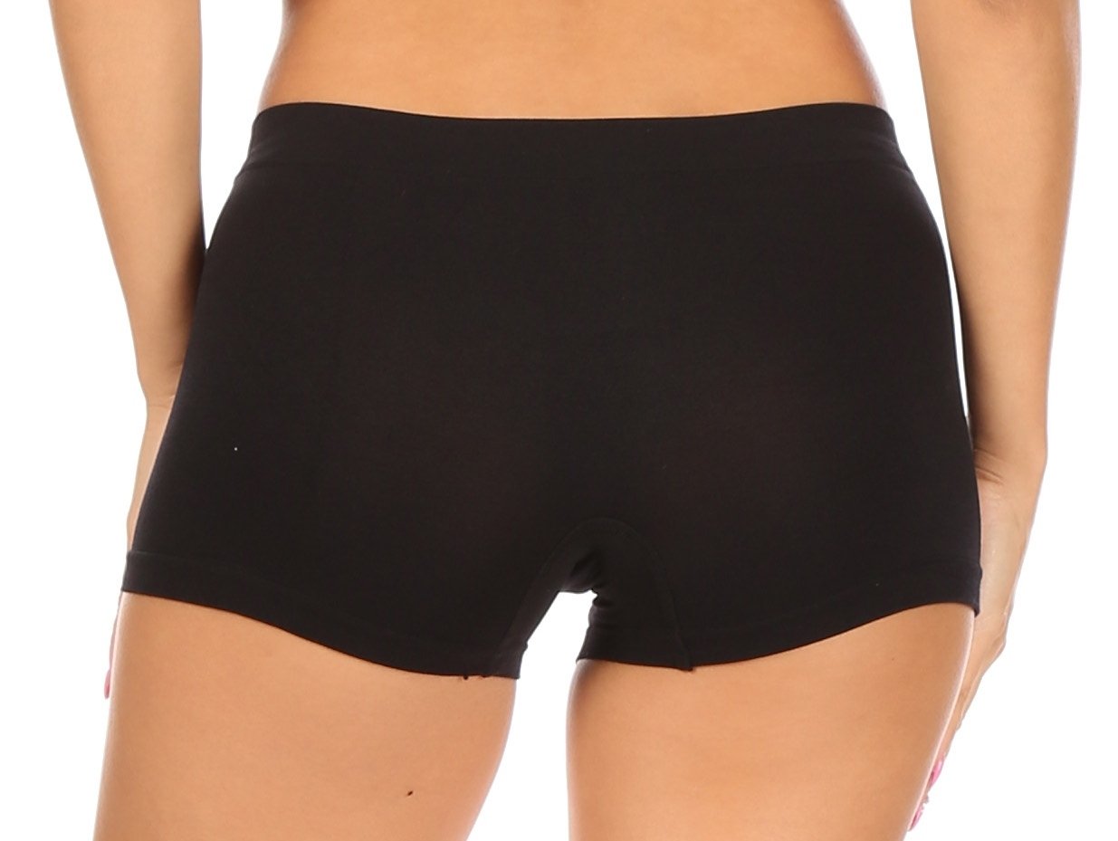 Sakkas Women's Seamless Stretch Boy Short Panties (6 Pack) - Concordia Style Boutique