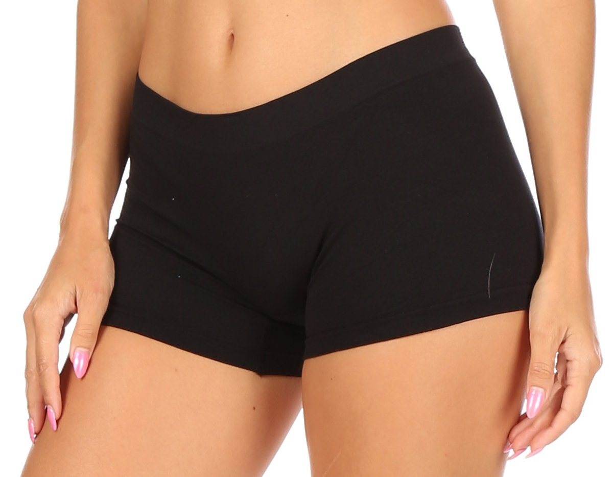 Sakkas Women's Seamless Stretch Boy Short Panties (6 Pack) - Concordia Style Boutique