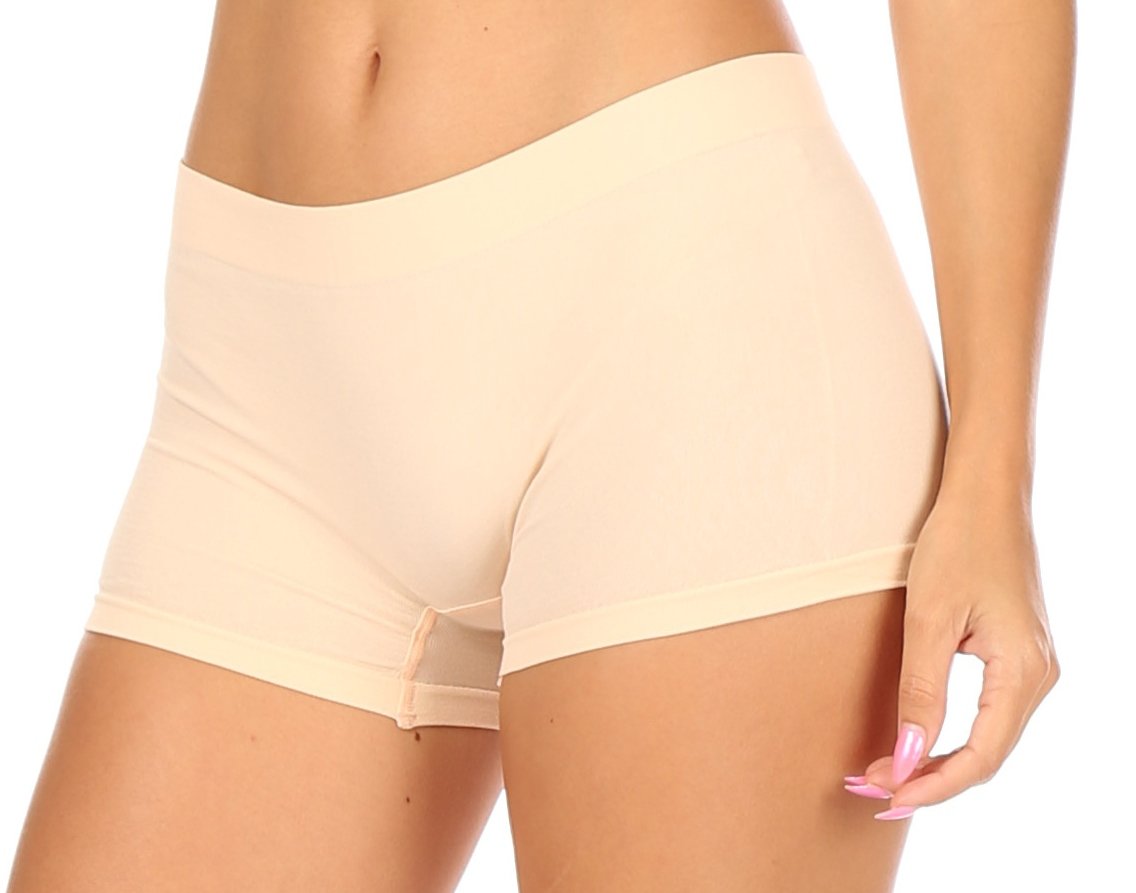 Sakkas Women's Seamless Stretch Boy Short Panties (6 Pack) - Concordia Style Boutique