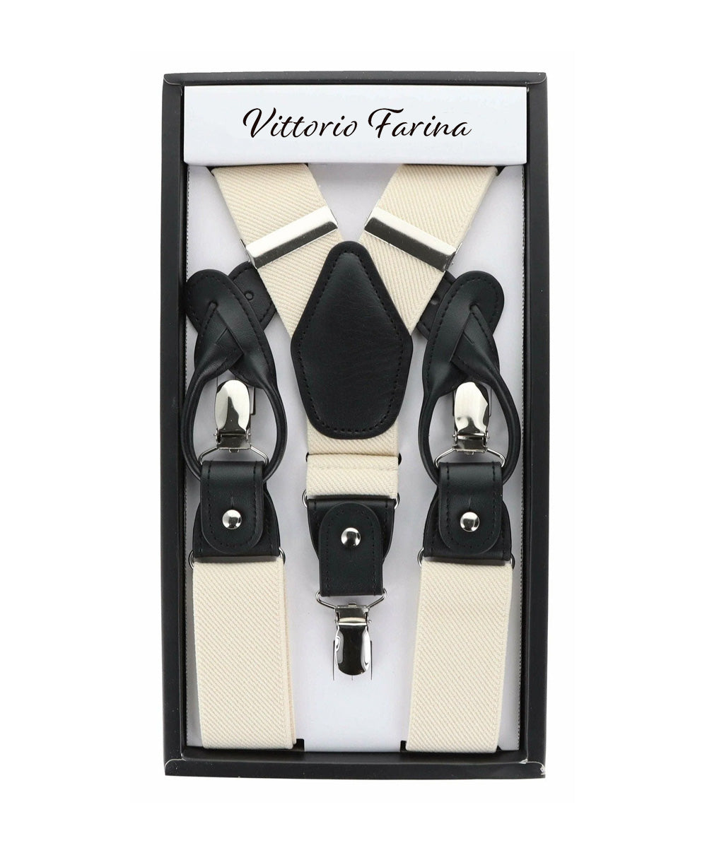 Vittorio Farina Men's Convertible Suspender in Gift Box: 70% Polyester & 30% Elastomer - Concordia Style Boutique