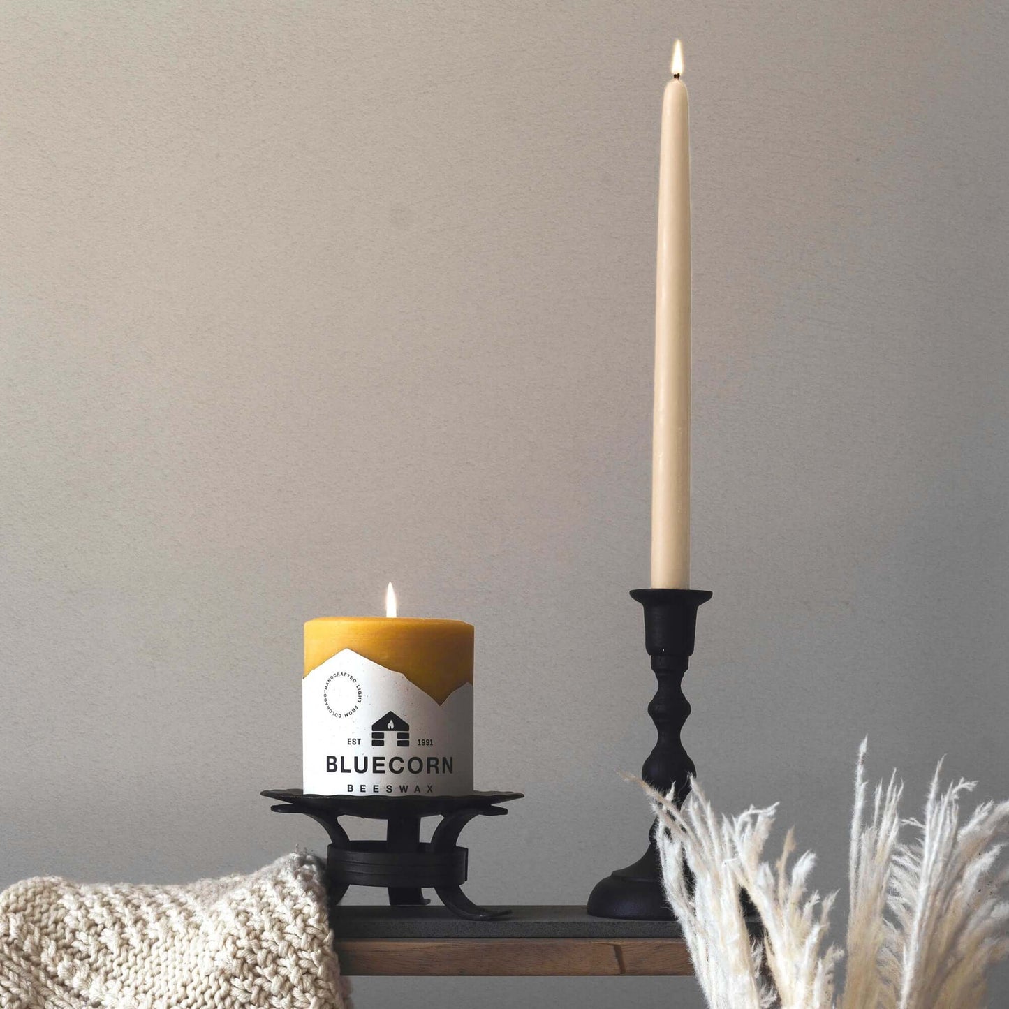 Hand-Dipped Beeswax Taper Candles - Bulk 4-Pair Bundle - Concordia Style Boutique