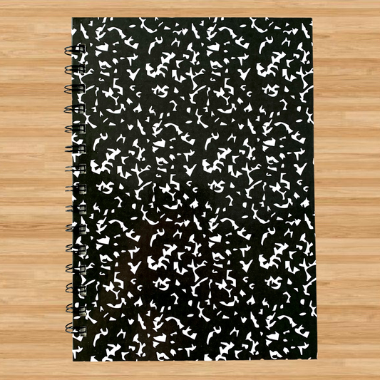 Marble Composition Book - A5 - Composition Lined - Spiral Bound - Handmade Fountain Pen Notebook