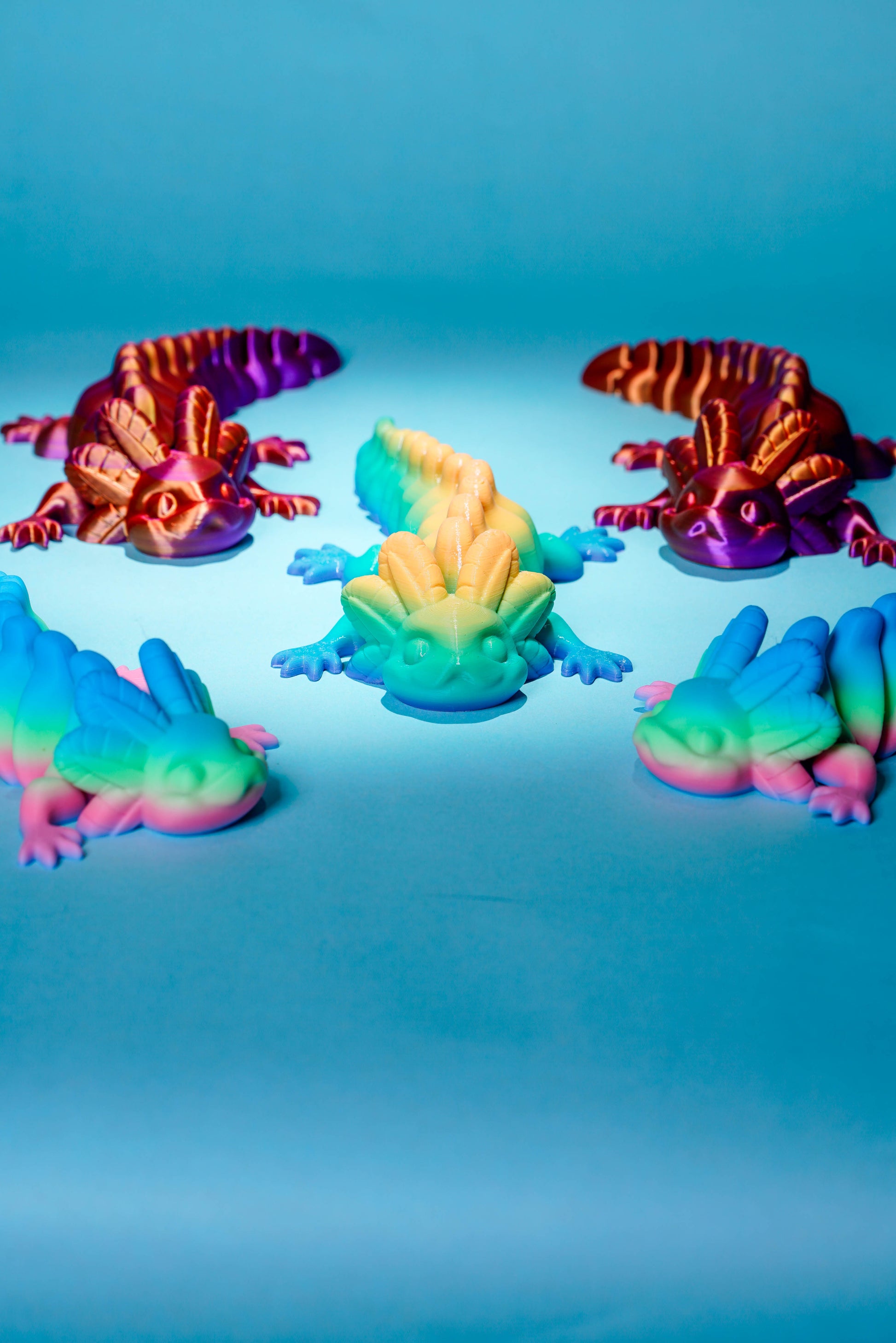 Articu-lotl - Wiggle Warden of the Water Temple - 3D Printed Artwork - Concordia Style Boutique