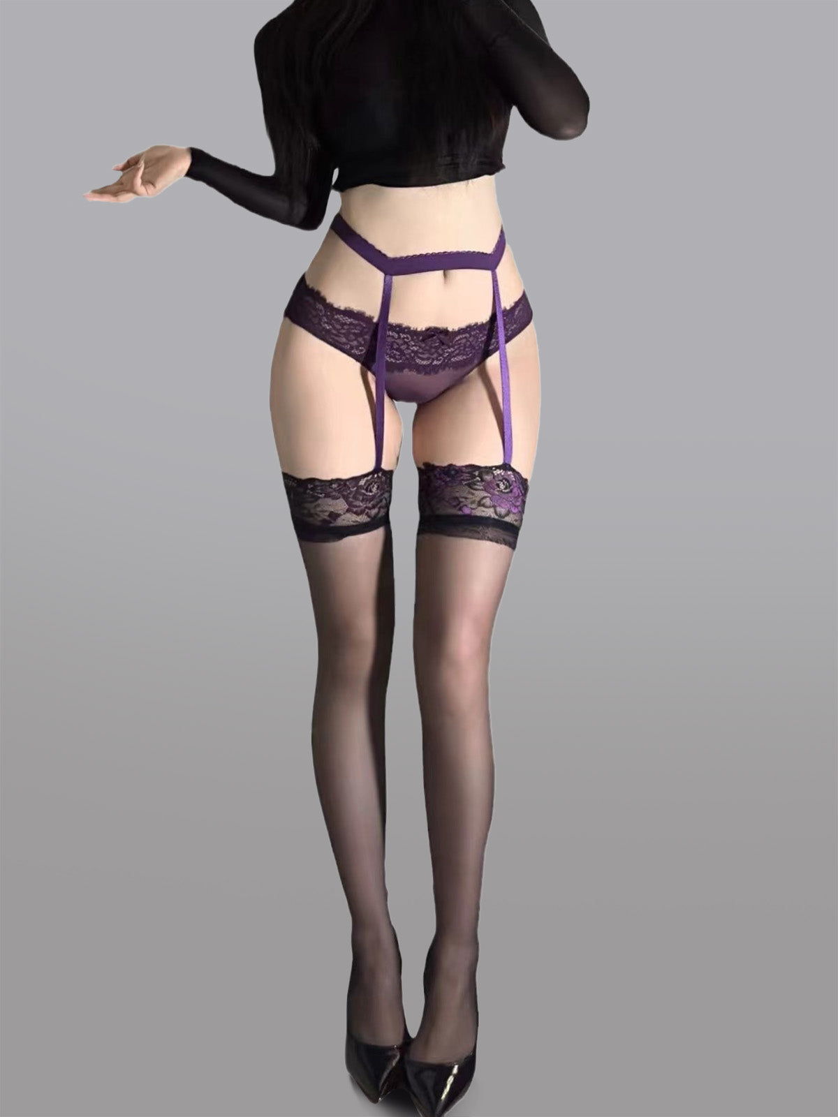High-Waist Garter Stockings - Concordia Style Boutique