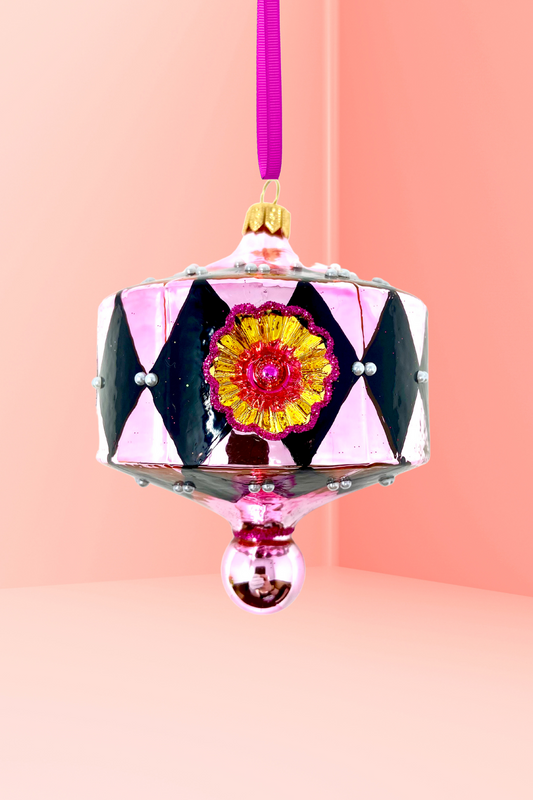 Jubilee Reflector Glass Ornament