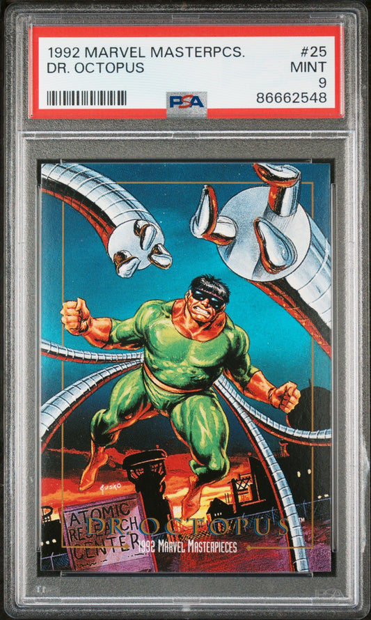 1992 MARVEL MASTERPIECES DR. OCTOPUS  #25 - PSA 9