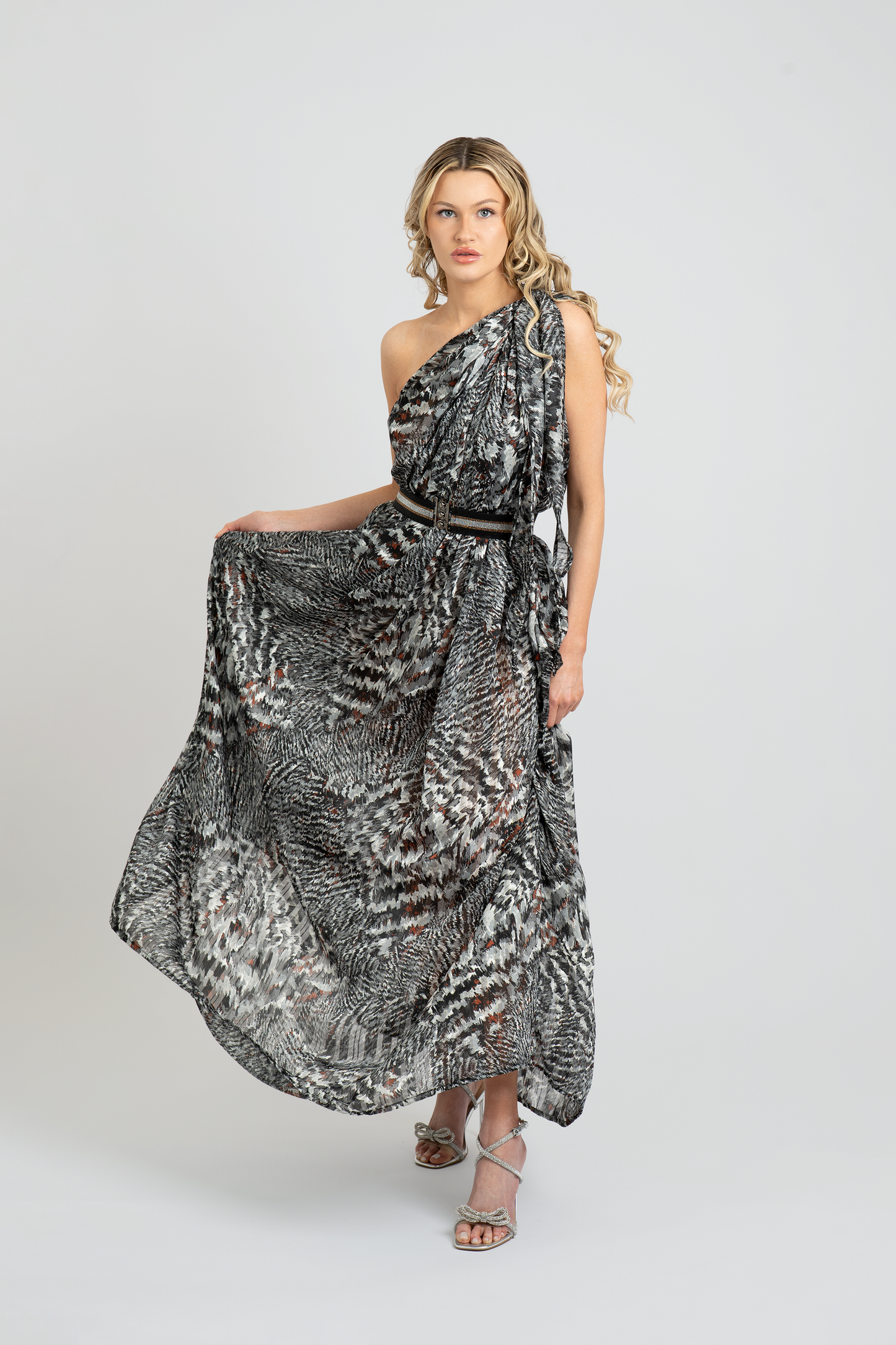 Jasmine Chiffon Shoulder Dress