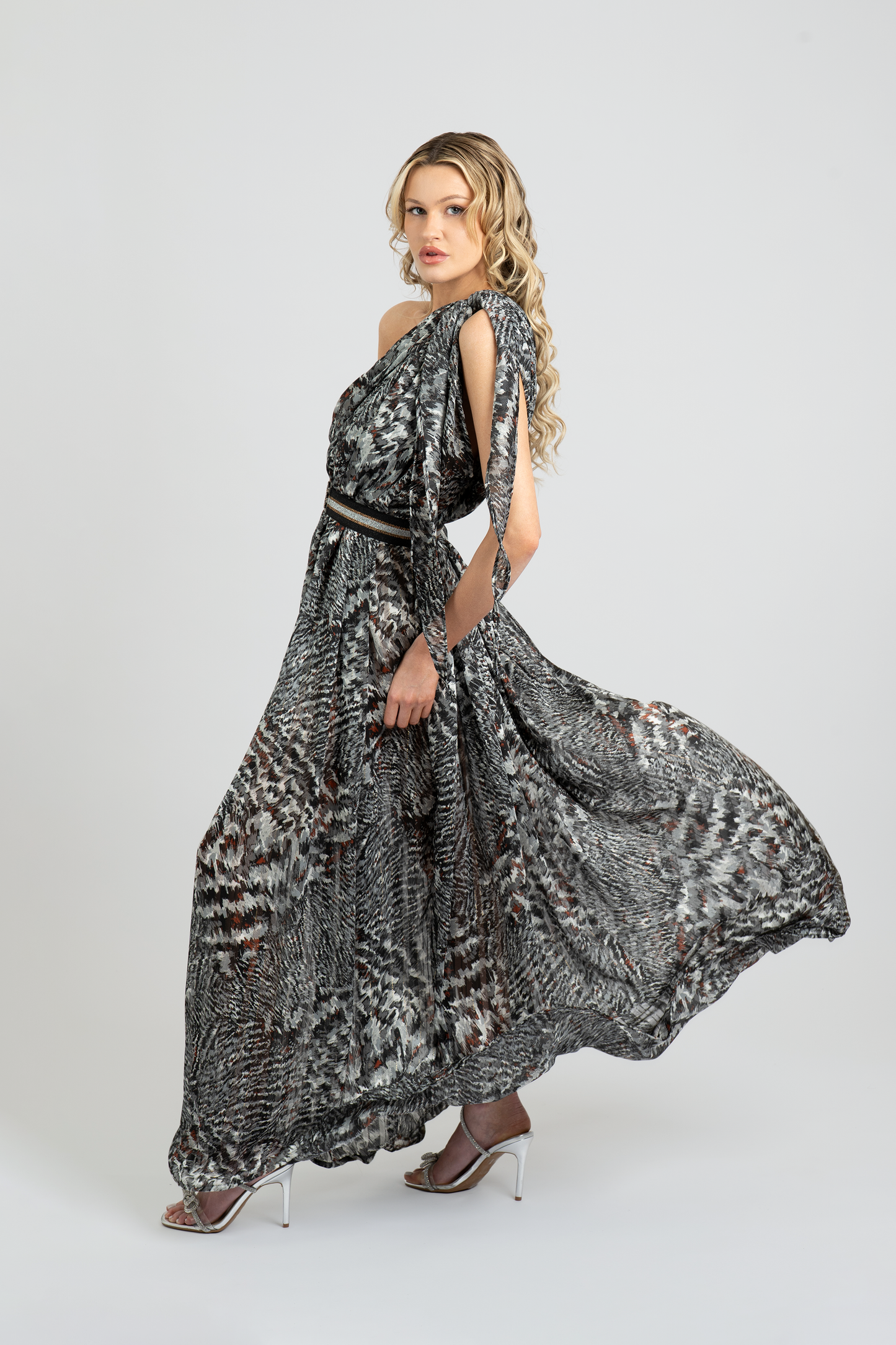 Jasmine Chiffon Shoulder Dress