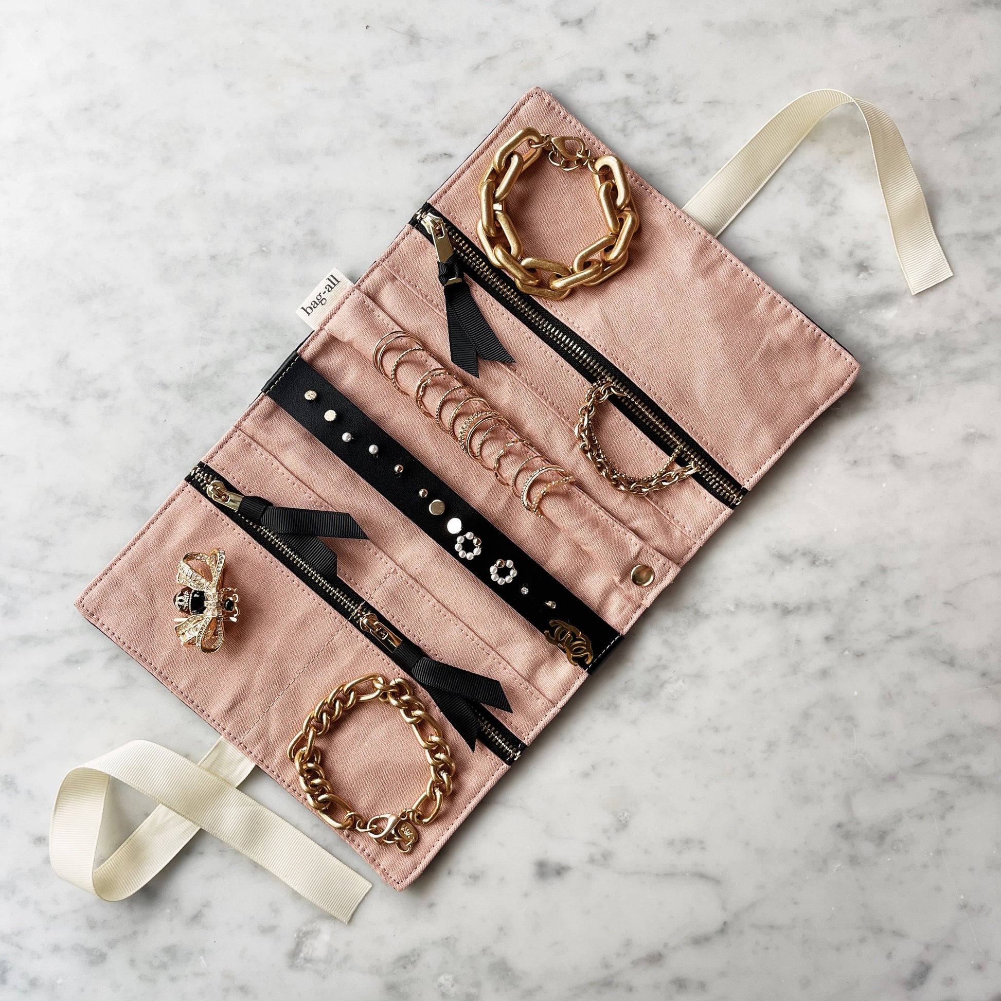 Couture Jewelry Roll, Medium, Black - Concordia Style Boutique