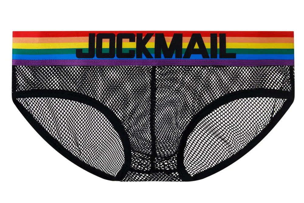 Jockmail Rainbow Mesh Briefs