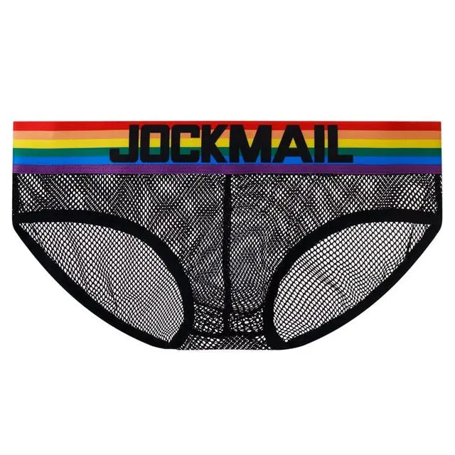 Jockmail Rainbow Mesh Briefs
