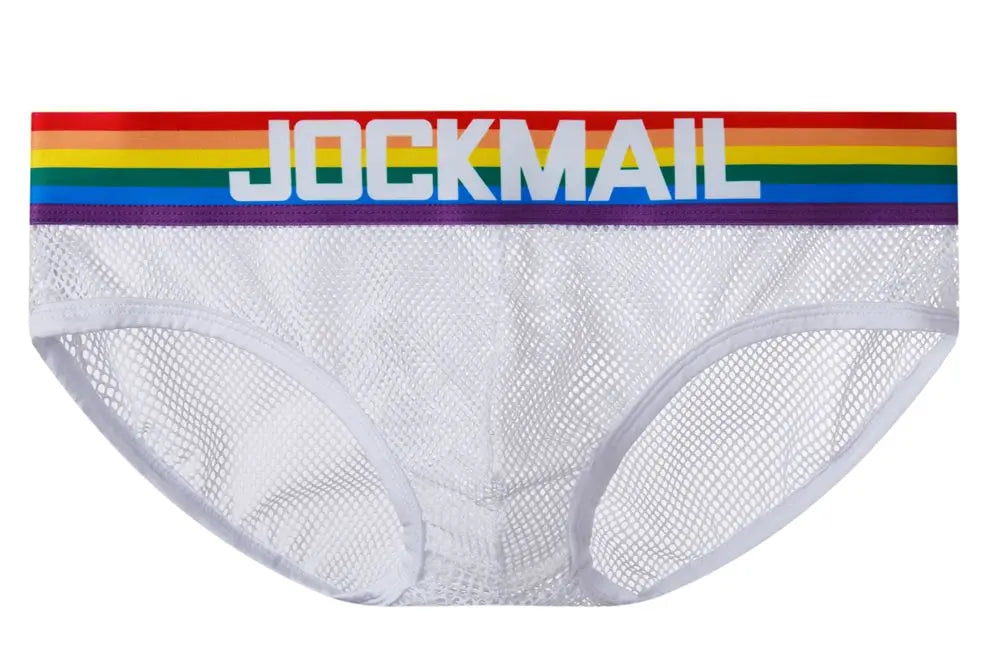 Jockmail Rainbow Mesh Briefs