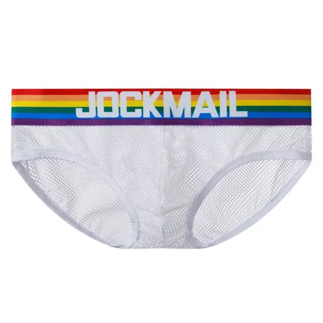 Jockmail Rainbow Mesh Briefs