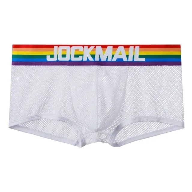 Jockmail Rainbow Mesh Trunks