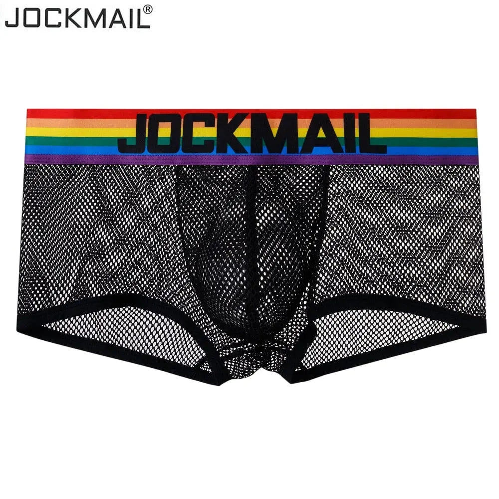 Jockmail Rainbow Mesh Trunks