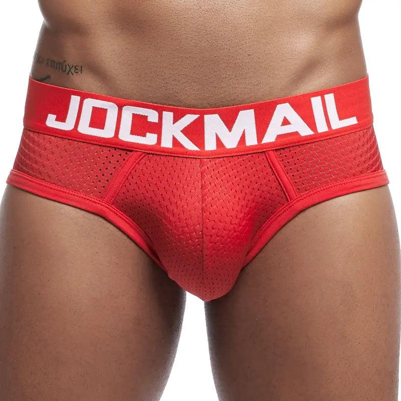 Jockmail Solid Mesh Briefs