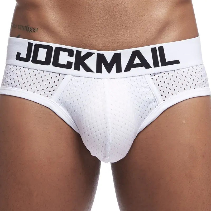 Jockmail Solid Mesh Briefs