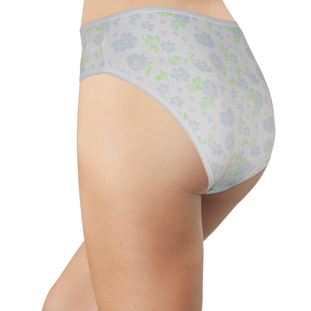 High Waist Cotton Bikini Assorted Print 3 Pack - Concordia Style Boutique