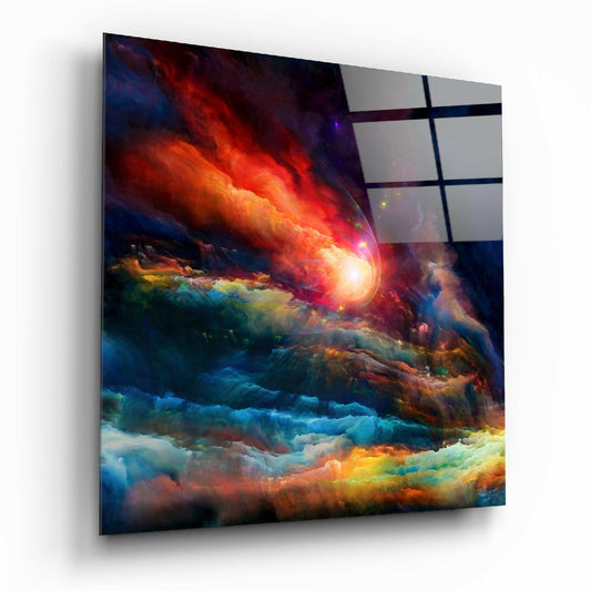 Colors of Space Glass Wall Art