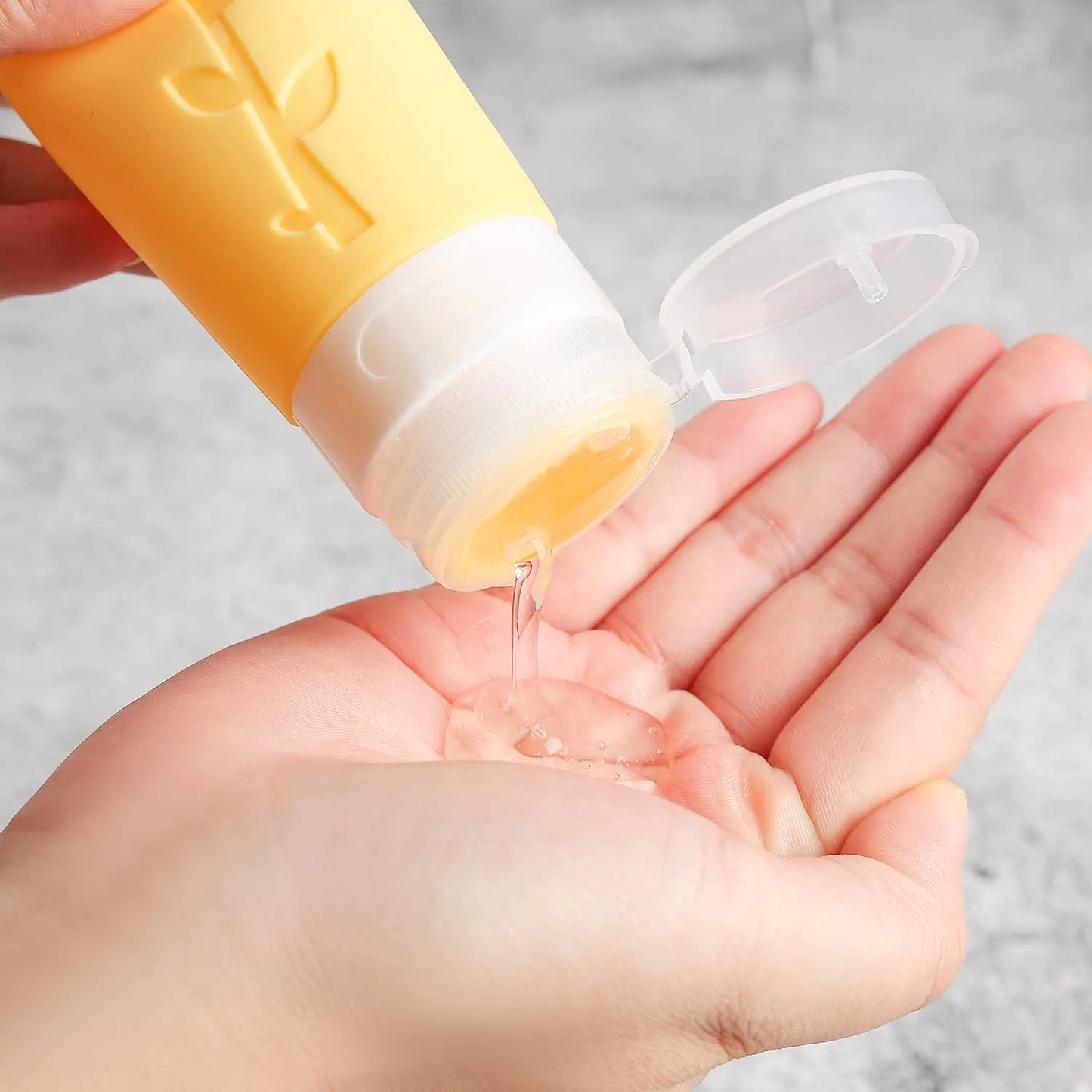 TSA-Approved Reusable Silicone Travel Bottles Set – 16 pcs / White Pack – Optional Logo