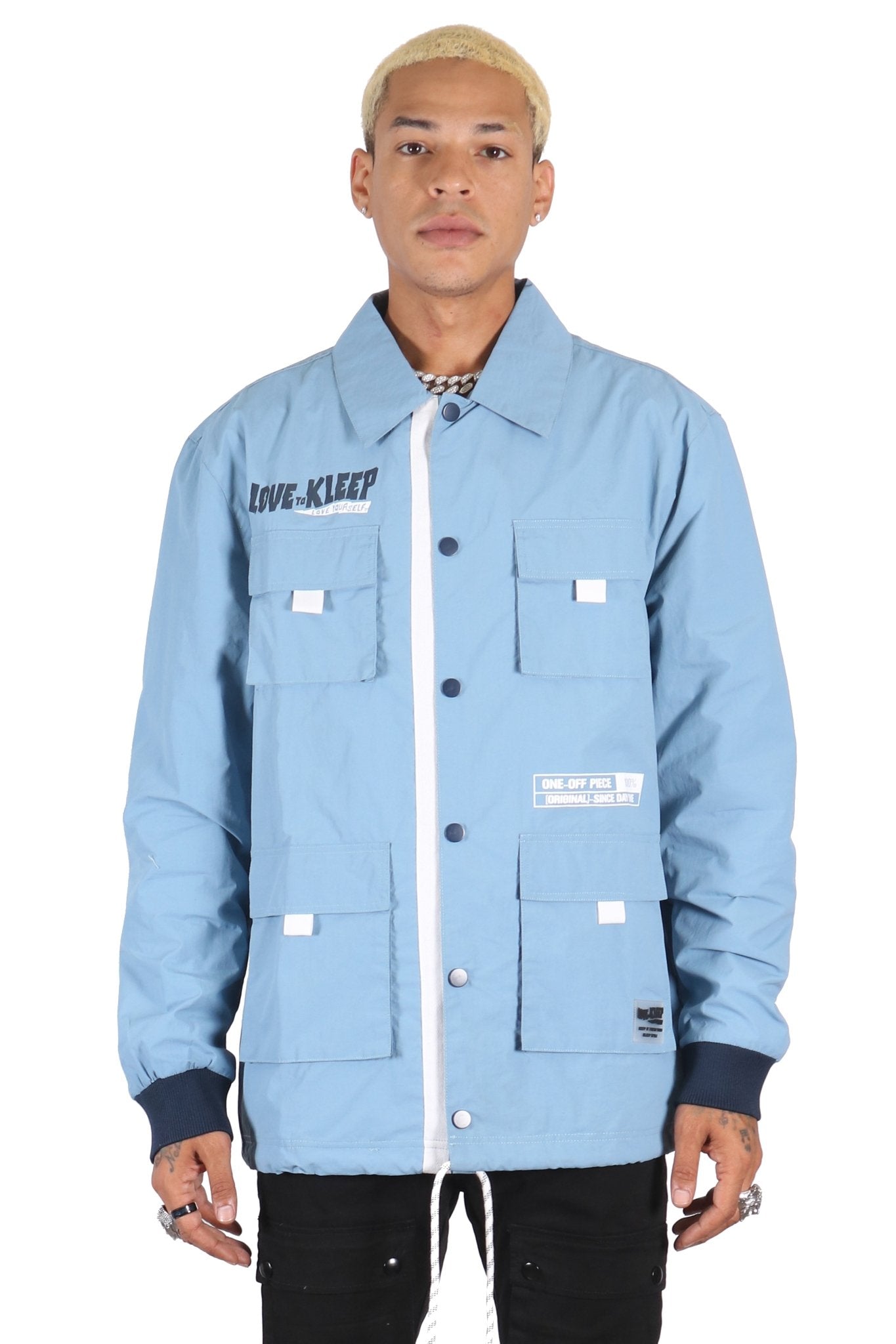 KLOUD Men's premium crispy nylon long sleeve coach jacket - Concordia Style Boutique