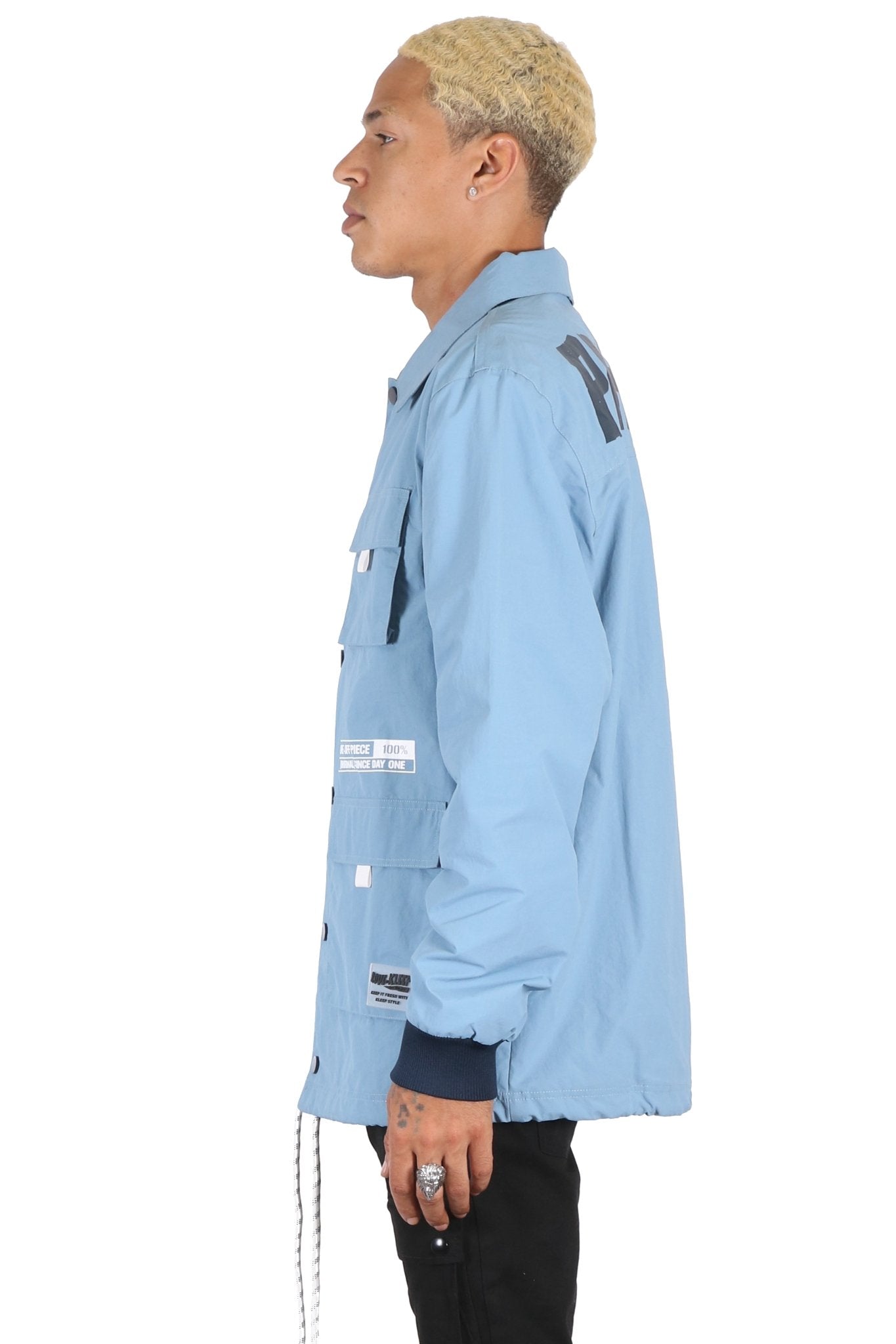 KLOUD Men's premium crispy nylon long sleeve coach jacket - Concordia Style Boutique