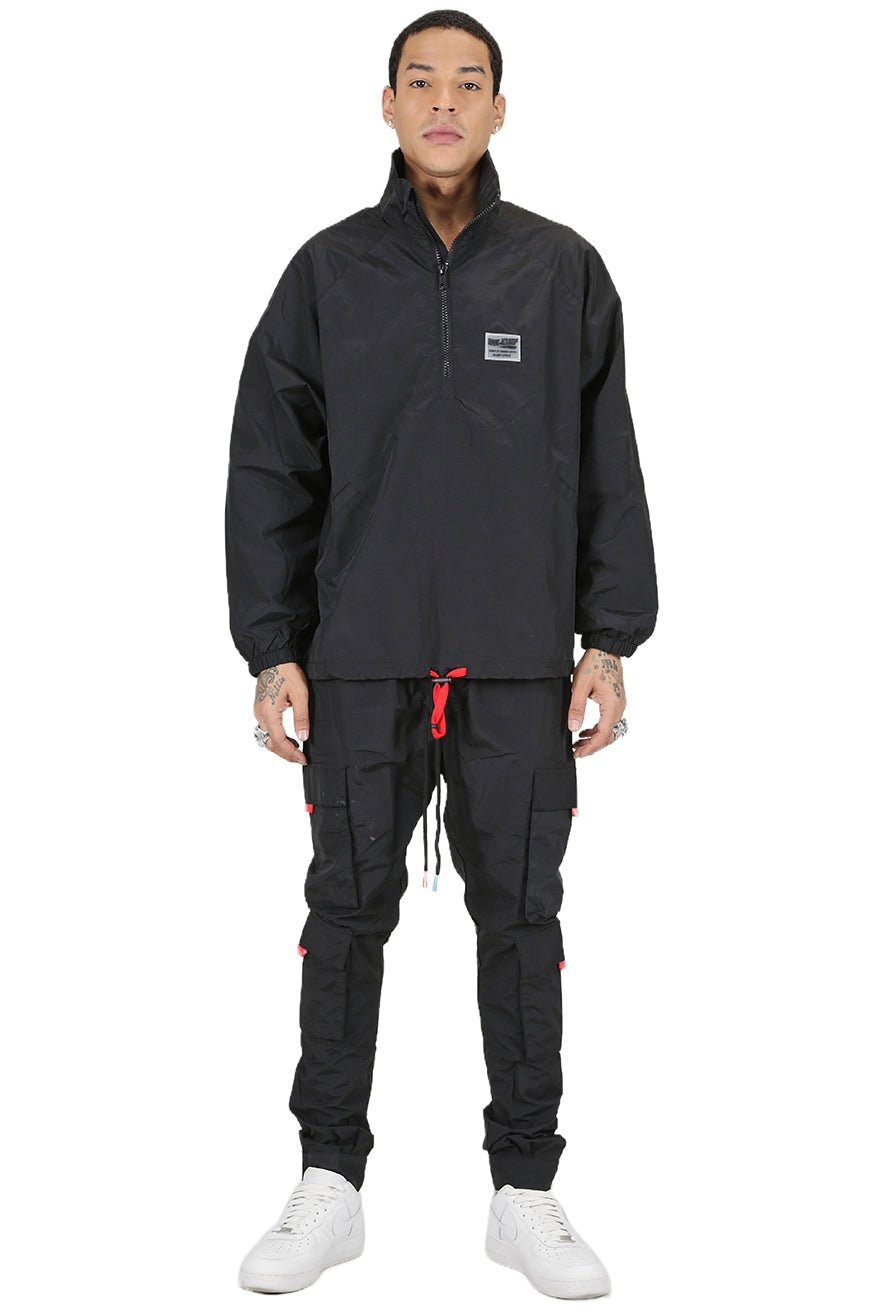 JOSH Men's premium crispy nylon long sleeve half zip pullover jacket - Concordia Style Boutique