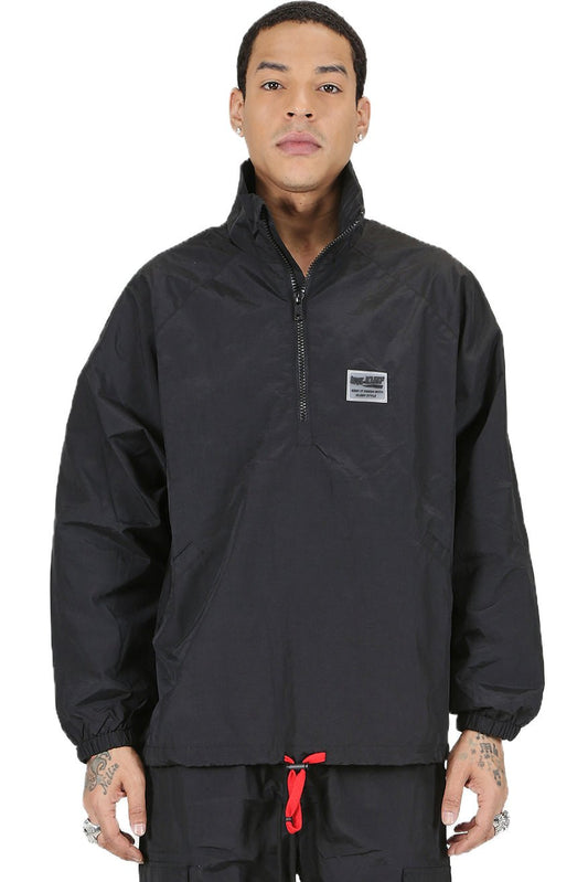 JOSH Men's premium crispy nylon long sleeve half zip pullover jacket - Concordia Style Boutique