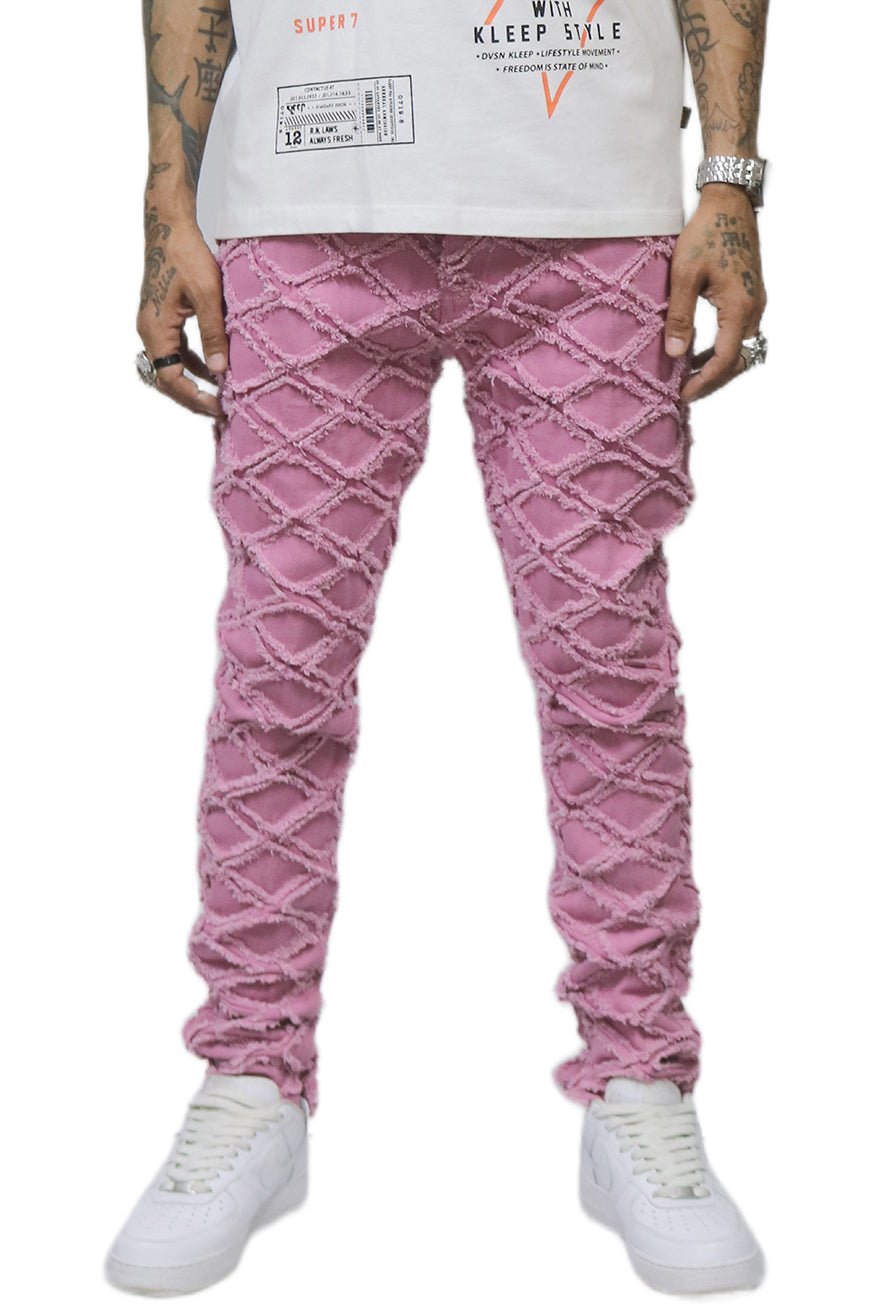 MARVIN Men's premium rip&repair slim fit quilted denim pants - Concordia Style Boutique