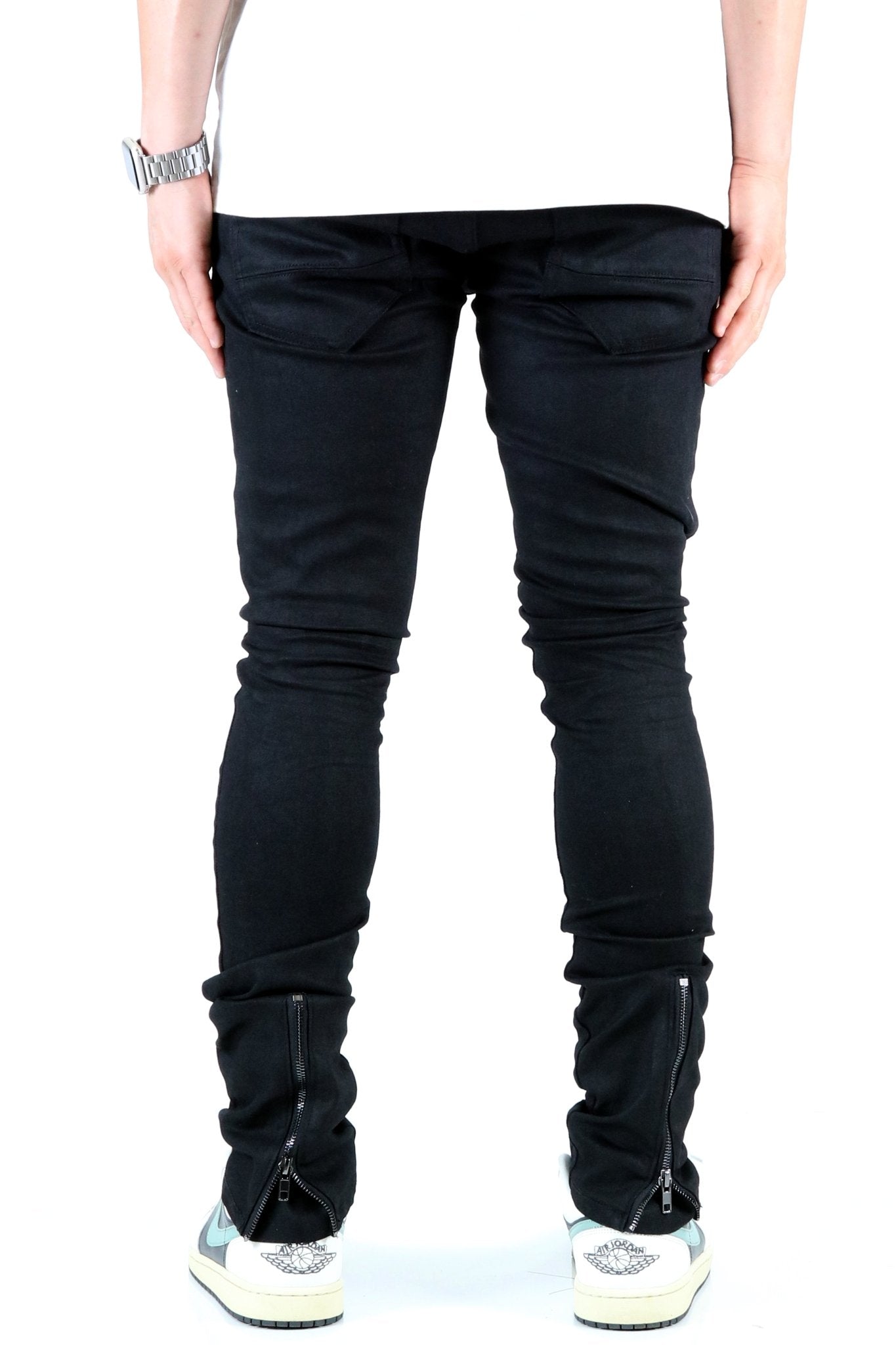 ALAN Men's Premium Wax Coated Skinny Denim Pants - Concordia Style Boutique