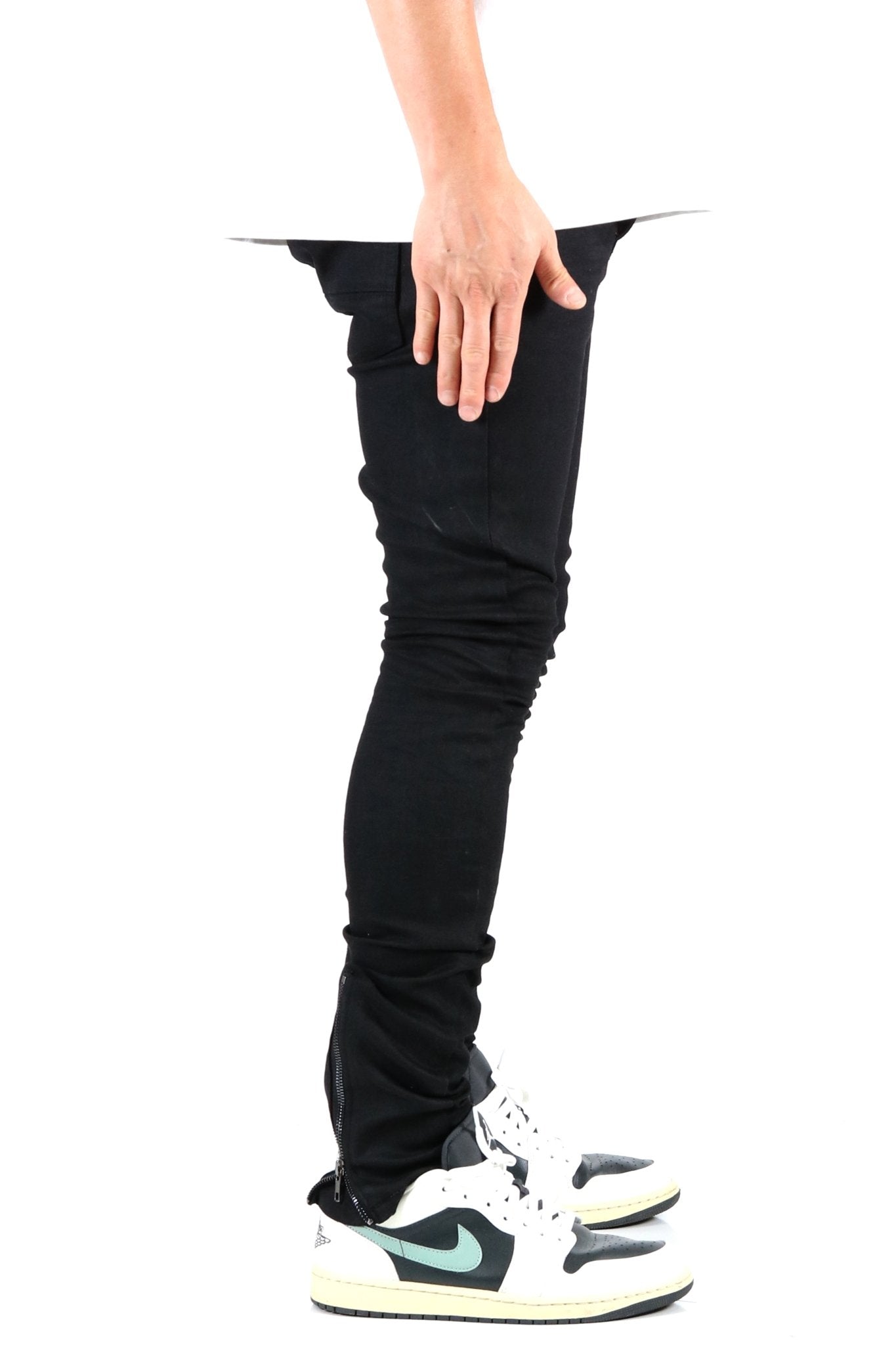 ALAN Men's Premium Wax Coated Skinny Denim Pants - Concordia Style Boutique