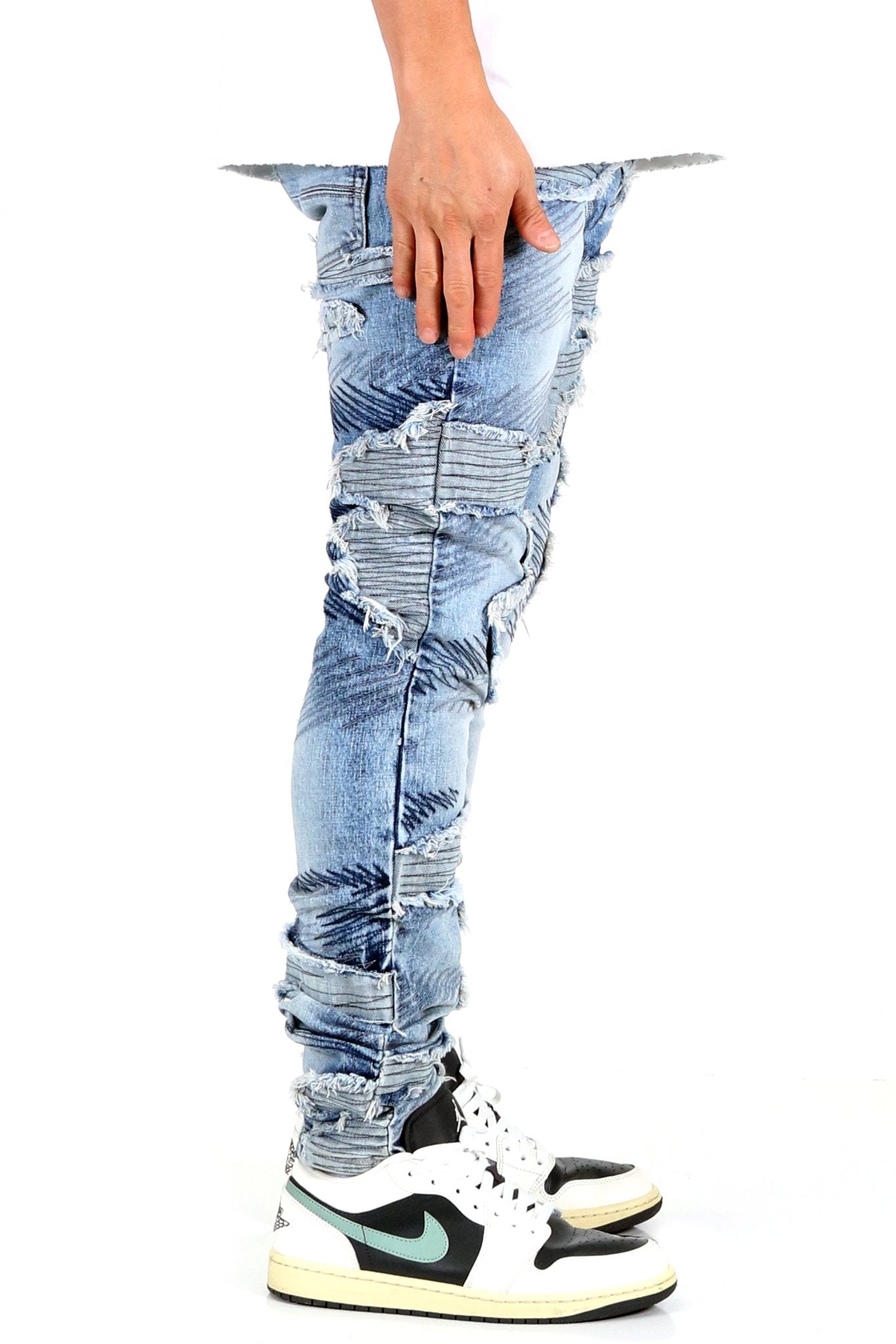 SPHERE Men's Premium Heavy Washed Skinny Denim Pants - Concordia Style Boutique