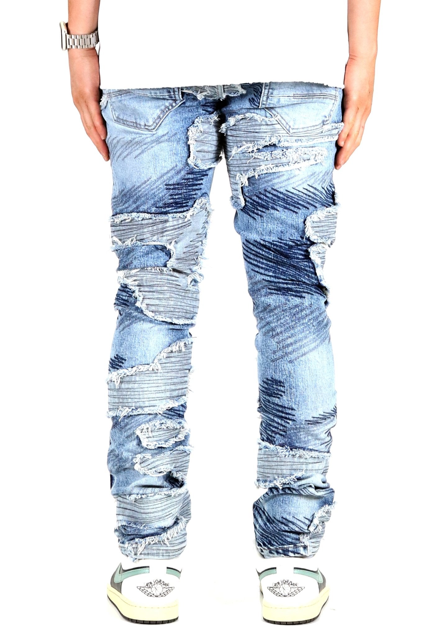 SPHERE Men's Premium Heavy Washed Skinny Denim Pants - Concordia Style Boutique