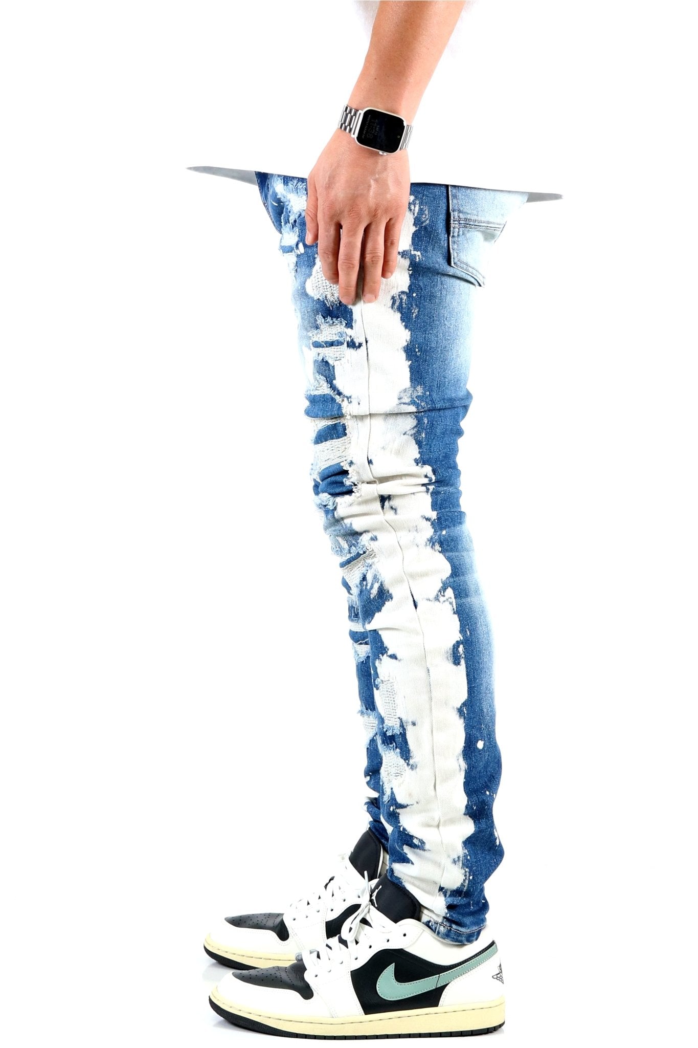 SAVAGE Men's Premium Heavy Washed Skinny Denim Pants - Concordia Style Boutique